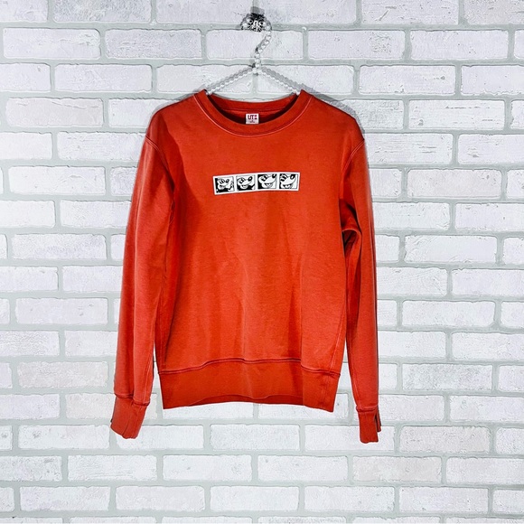 Uniqlo x Disney x Keith Harding Orange Graphic Disney Sweatshirt Size XS - Picture 1 of 8